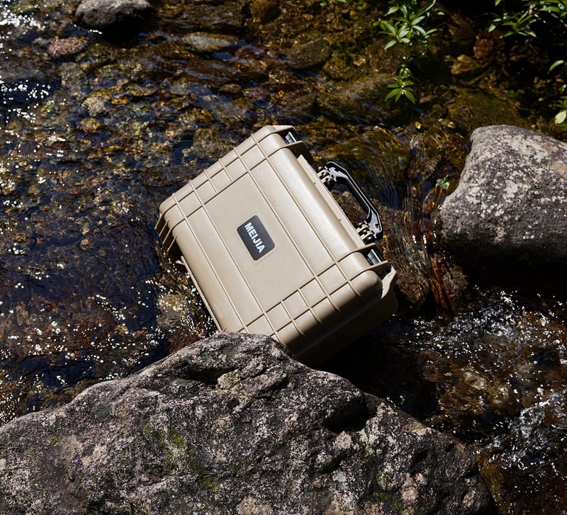 MEIJIA Portable IP67 Waterproof Protective Case, Hard Camera Case with customizable foam, Perfectly Protection of Camera, Drones, Pistols,Lens, Equipments, 18.5 x14.06x6.93inches(Desert Tan) - Image 5